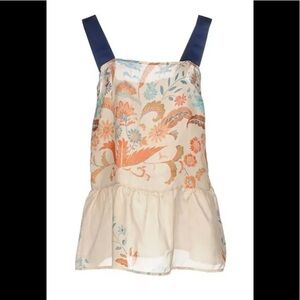 twinset simona barbieri women silk top sz. 8 light pink nwt